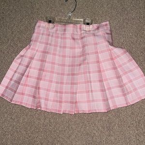 Pink tennis skirt